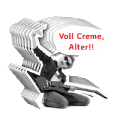 Creme Alter Sticker by Fusselkotze