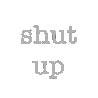 fifthsunlove glitch up words shut up Sticker