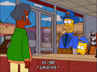 homer simpson cowboy hat GIF