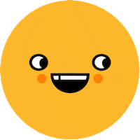 Happy Smiley Face Sticker by Oh Hi Co.