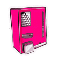 Tampon Spender Sticker by Menstromat