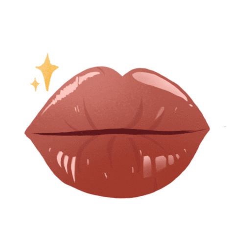 Lips Blp Sticker by By Lizzie Parra