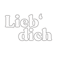 Black And White Love Sticker