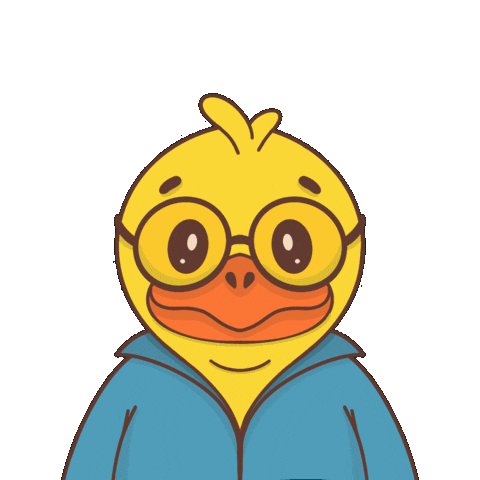 Duck Oops Sticker