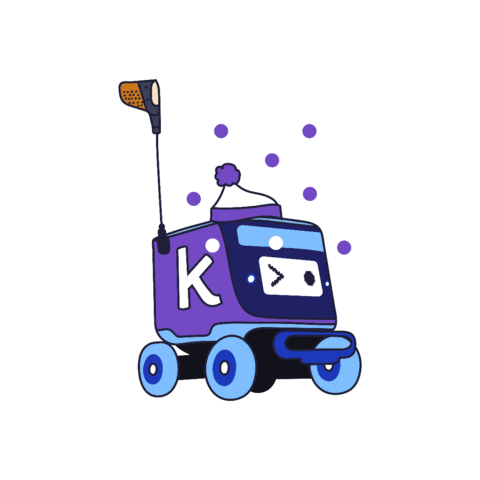 Snow Winter Sticker by Kiwibot