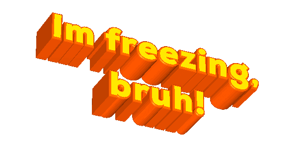 Freezing Cold Weather Sticker by ArtTixo