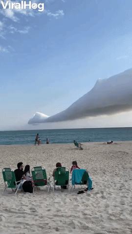 Morning Glory Cloud Passes Over Brazilian Beach
