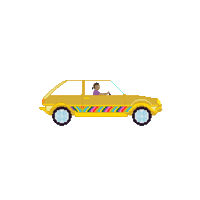 driving on my way Sticker by Domino Recording Co.