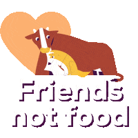 vexquisitstudio animation vegan perro veggie Sticker