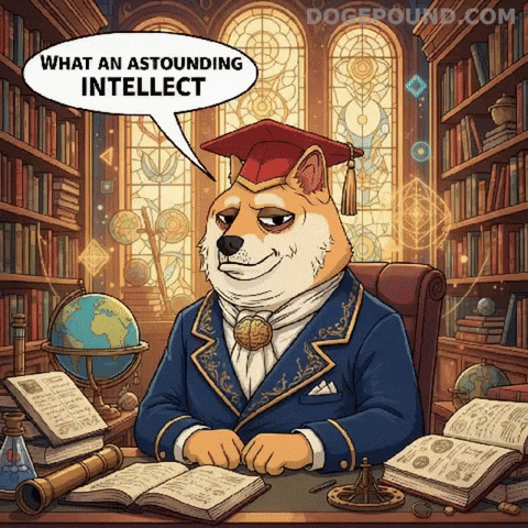 Big Brain Wow GIF by Doge Pound