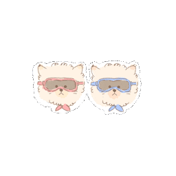 Cat Sunglasses Sticker by koimoffee