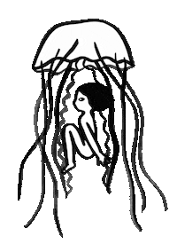 Ocean Jellyfish Sticker by The Soap and the Sea