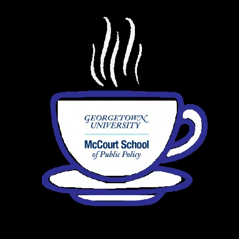 GeorgetownMcCourtSchool coffee tea mug georgetown GIF