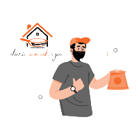 darirumahaja delivery food delivery homecooked makananenak Sticker