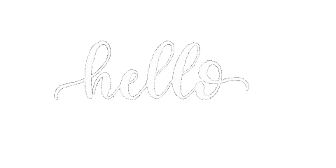 Lettering Hello Sticker