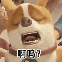mocoaifay animation dog cartoon corgi GIF