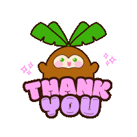 kinobo thanks thankyou grateful appreciation Sticker