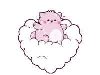 Cat Love Sticker by Pembe