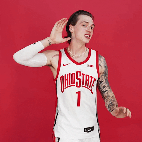 Hear College Basketball GIF by Ohio State Athletics