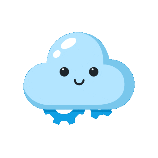 Happy Cloud Sticker by SVGator