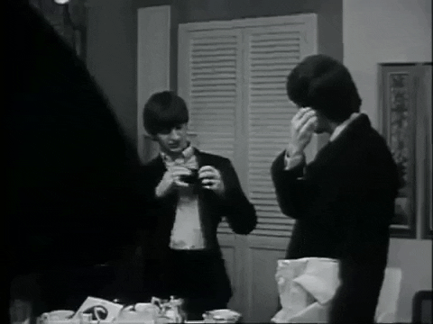 robertbirt giphygifmaker the beatles george harrison ringo starr GIF
