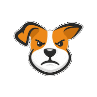 Angry Dog Sticker by Lero Lero