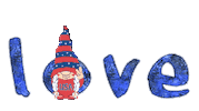 America Love Sticker