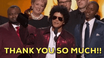 Bruno Mars Thank You GIF by Recording Academy / GRAMMYs