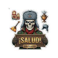 Halloween Skull Sticker