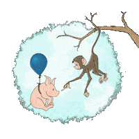 jenfriedhof monkey pig dmb camp wednesdave Sticker