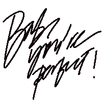 Babe Calligraphy Sticker
