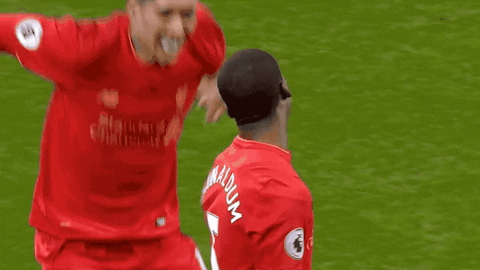 premier league celebration GIF by Gini Wijnaldum