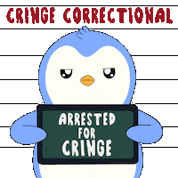 Penguin Cringe Sticker by Pudgy Penguins