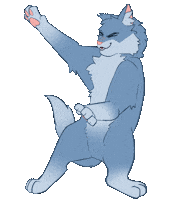 Blue Cat Funny Cats Sticker