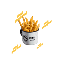Food Potato Sticker by Mora Burger