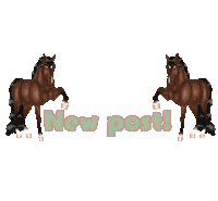 New Post Horse Sticker