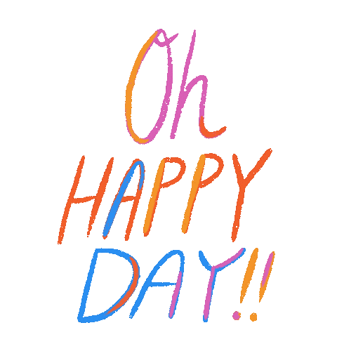 Happy Good Day Sticker by Zoe Wodarz