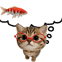 Hungry Cat Sticker