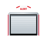 brinkalert garage door door opening door closing warning lights Sticker