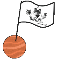dogitgr cat dog greece greek Sticker