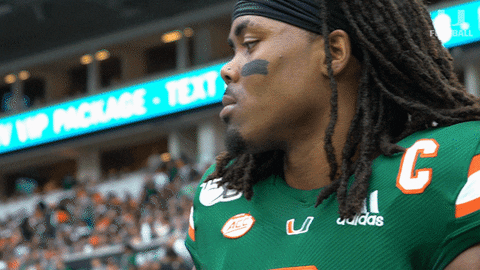 Bottoms Up Water GIF by Miami Hurricanes
