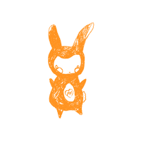 Bunny What Sticker by Amenity Ave