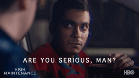 are you serious? the guy GIF by High Maintenance