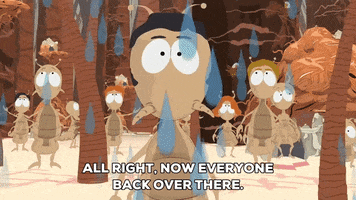 lice running GIF by South Park 
