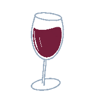 paperbunny party mood friday wine Sticker