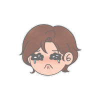 Sad Cry Sticker