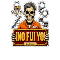 Halloween Skull Sticker