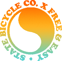 Yin Yang Bike Sticker by Free & Easy