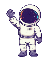 Astronaut Sticker by TEXSIB
