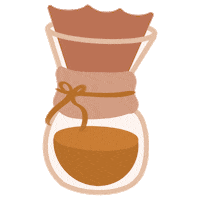 Coffee Pour Over Sticker by Kohi Social